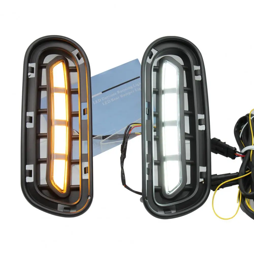 2Pcs LED DRL Open Circuit Protection Dustproof 0.5W 90-120LM/W Daytime Running Turn Light for Kia-Stinger 18-20