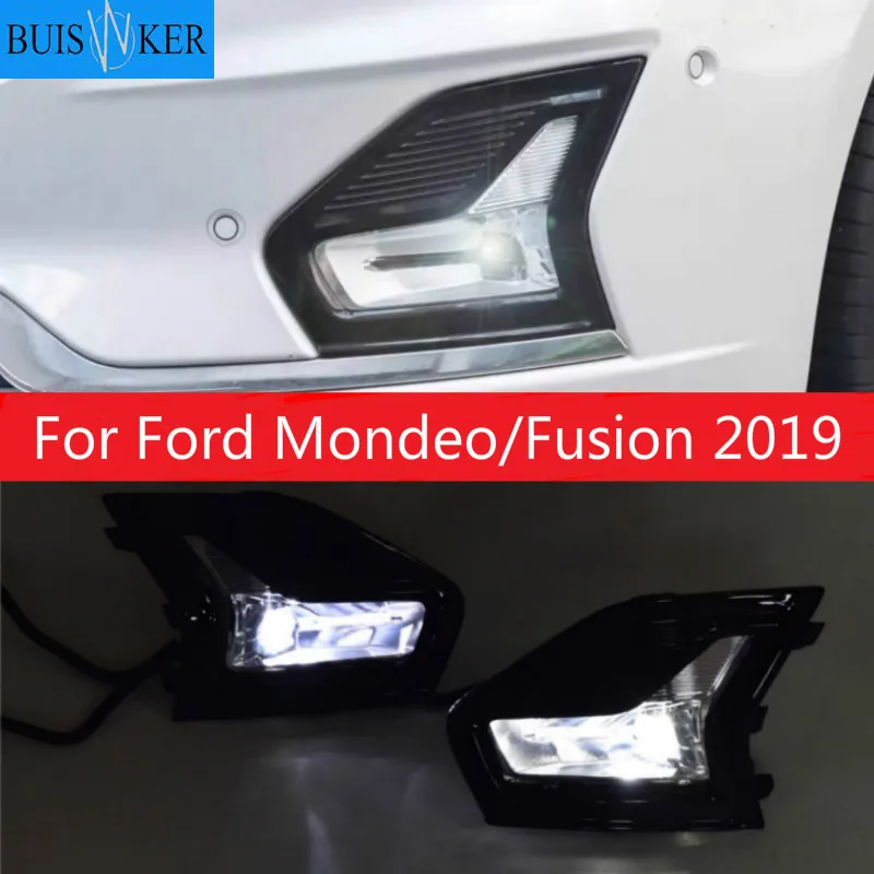 

1 Pair of 12V Car LED Waterproof Daytime Running Light White DRL Fits for Ford Mondeo/Fusion 2019 Car Daylight