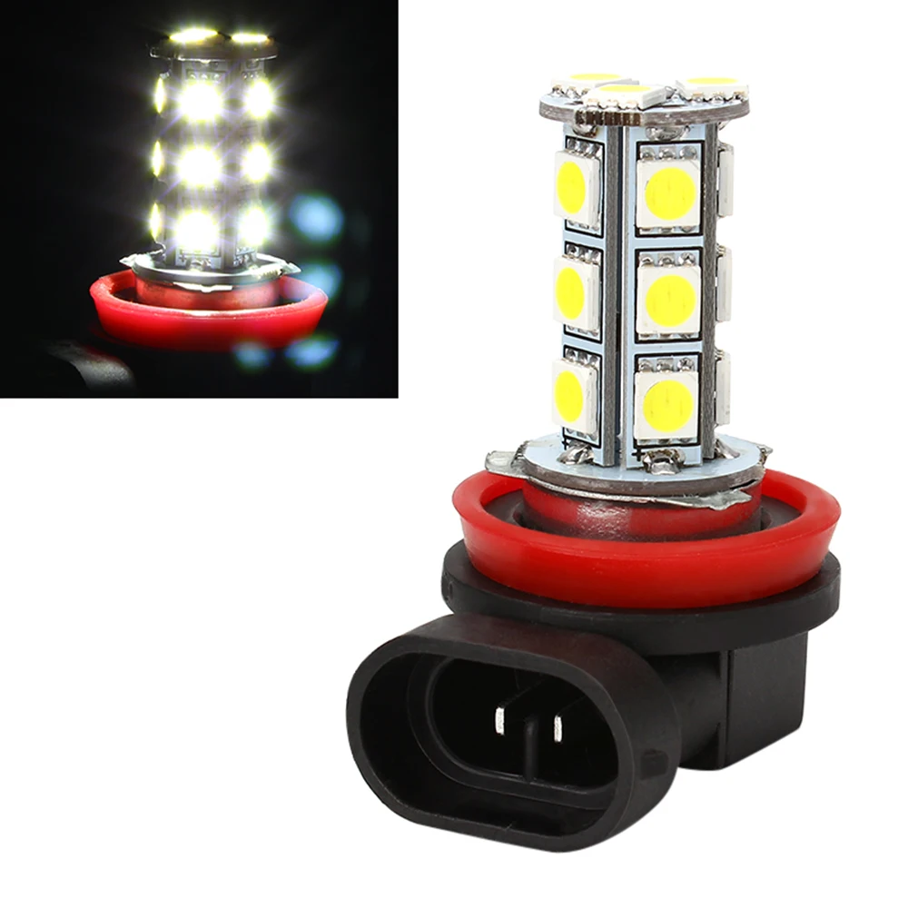 H11 H8 12V Car Fog Lamp DRL Light Day Running Truck Position Clearance Indicator 18SMD LED Parking Illumination Auto Accessories