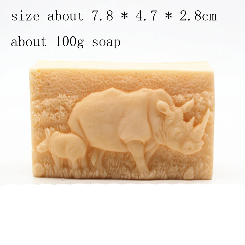 Handmade Bath Salt Soap Mold Cake Chocolate Baking Tool 3d Animal Silicone Soap Molds