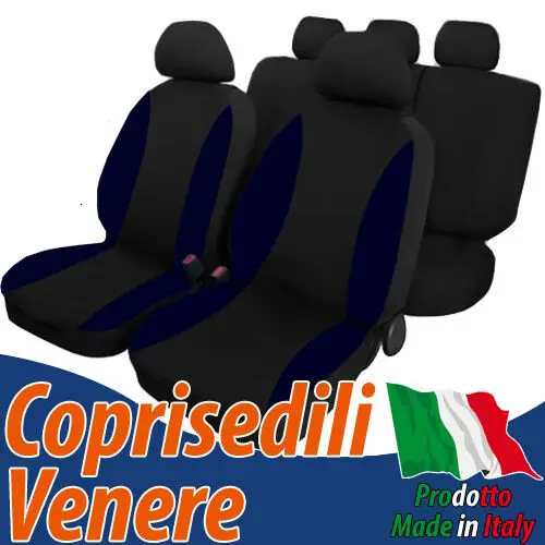 COPRISEDILI AUTO COTONE с полосой бокового синего цвета, FODERE Universal I - VENERE