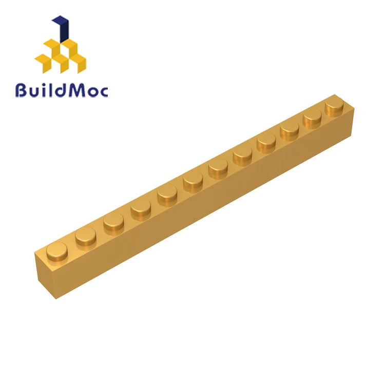 

BuildMOC Compatible Assembles Particles 6112 Brick 1 x 12 For Building Blocks Parts DIY electric Educati