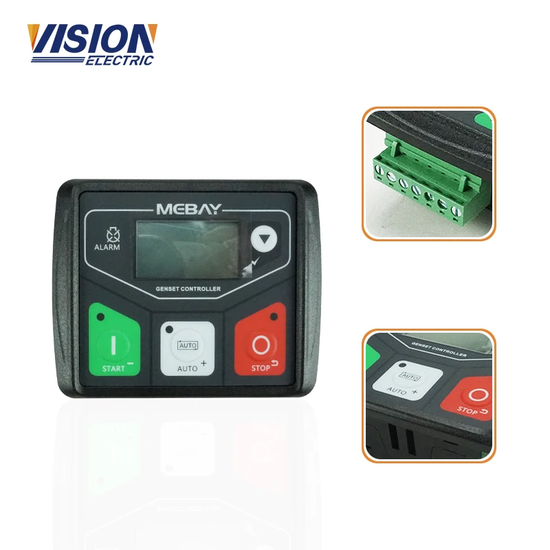 

DC30D Auto Start Control Panel Generator Control Module Mebay DC30D Controller for Small Diesel Genset