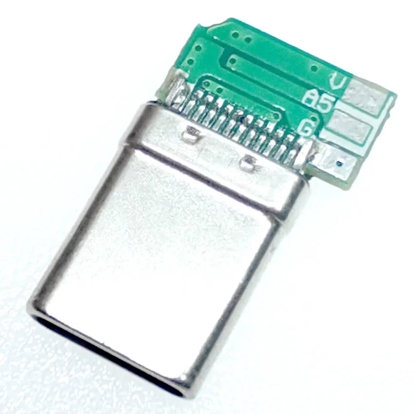 10PCS Type-C five pad male USB welding wire male socket 24pin with board side plug welding wire male port five core male socket