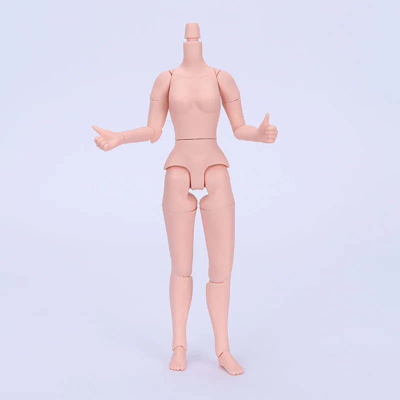 19 Joints Movable Body Blythe Doll White Beige Brown Color Blythy Doll Body DIY Dressing Doll Accessories Girl Doll Parts