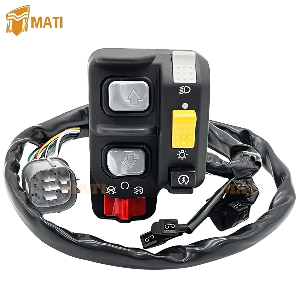 

Left Handlebar Switch Electric Shift Start Stop Headlight for Honda TRX680 FourTrax Rincon 2008-2014 35140-HN8-B42 35140-HN8-B41