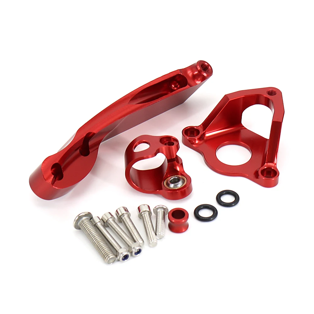 2007-2016สำหรับ Honda CBR600RR CBR 600 RR CBR 600RR รถจักรยานยนต์คาร์บอนไฟเบอร์พวงมาลัย Damper Stabilizer การควบคุมความปลอดภัย Bracket