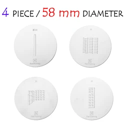 4 PCS 58mm GOBO Up to 92 Patterns Focalize Conical Snoots Projection Film Graphic Insert Background Light Effect Hollowed Card