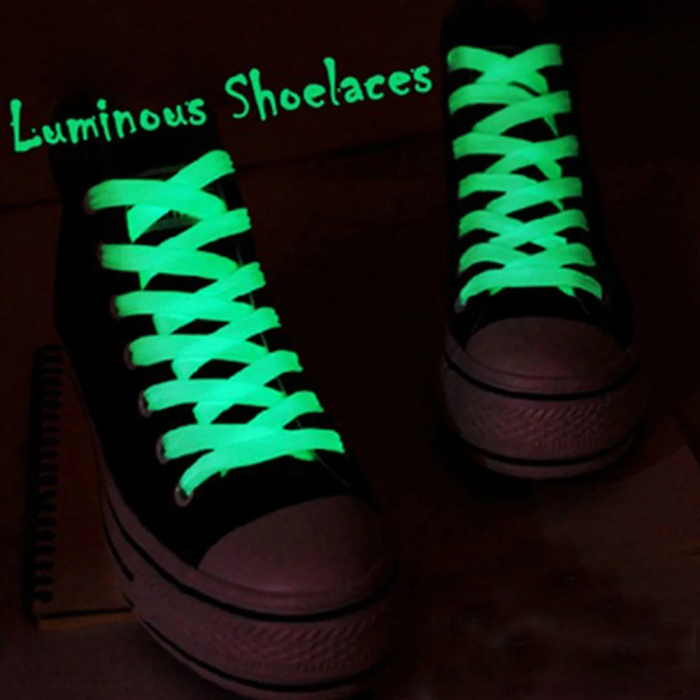 Luminous Shoelace Toys Glow In The Dark Canvas Shoes Accessories Flat Runner Shoe Laces Sport Basketball Canvas Shoes 120CM