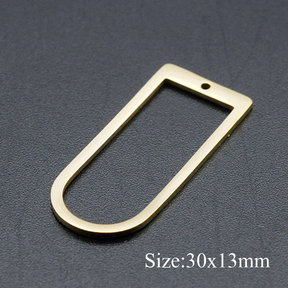 5pcs/lot 316 Stainless Steel 30x13mm Geometric DIY Earring Charm Connector Wholesale Top Quality Findings Never Fade