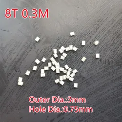 10/50/100PCS 8T 0.4M 0.3M 0.5M Pinion Gears 8 Teeth 4mm Motor Main Shaft Gear Hollow Cup Gear Toy Accessories 80.8A MINI Gear