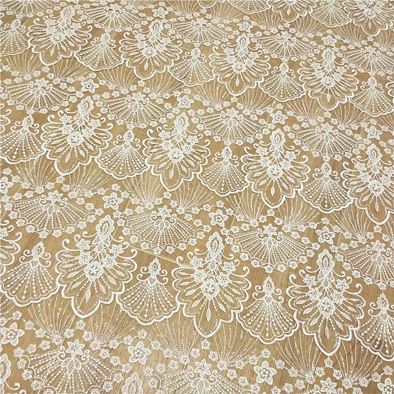 

lace fabric French embroidery lace for wedding dress