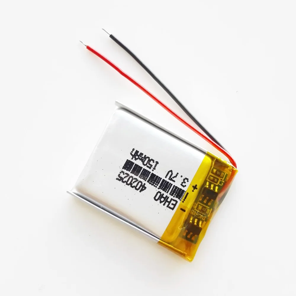 EHAO 402025 3.7V 150mAh akumulator litowo-polimerowy LiPo do Mp3 GPS słuchawki bluetooth zestaw słuchawkowy inteligentny zegarek