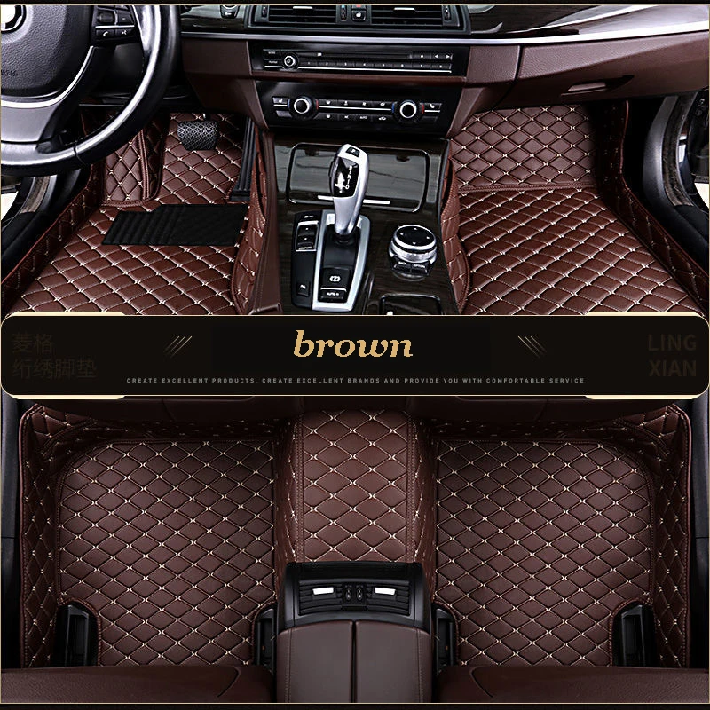 Custom car mats For Honda City 2014 2013 2012 2011 2010 2009 2008 Custom Auto Styling Decoration Leather Carpets Accessories Rug