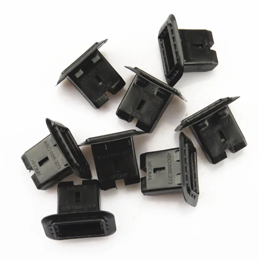 FHAWKEYEQ Qty 8 Rear Seat Bracket Clips For VW Scirocco Jetta MK6 Golf MK5 MK6 Beetle Seat Leon A4 A6 Octavia Superb 4B0 886 373