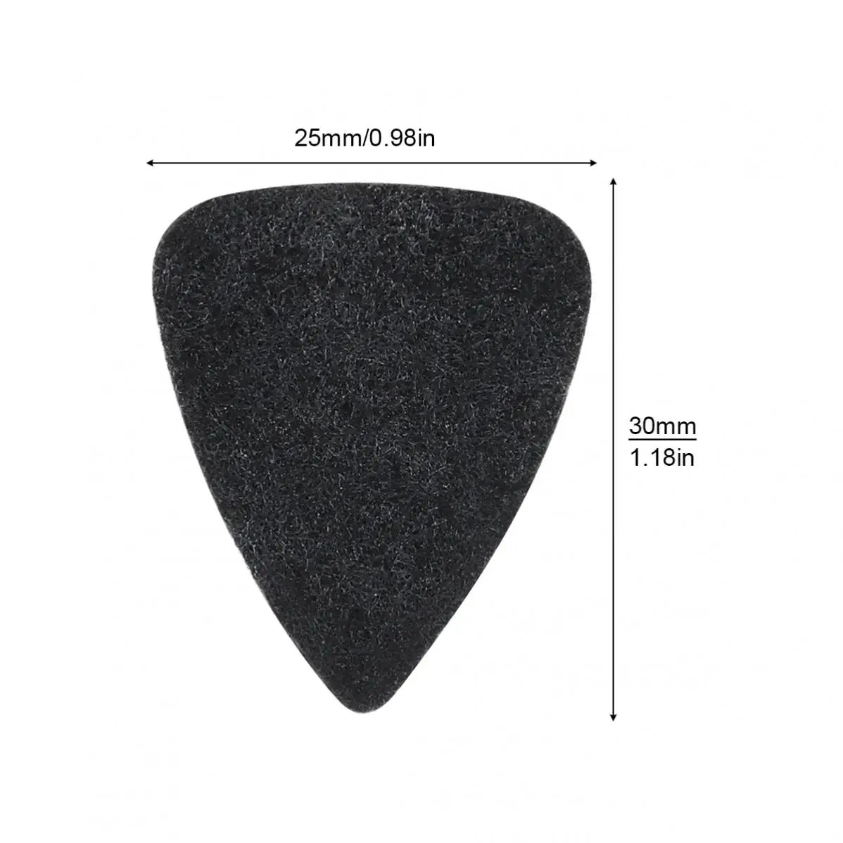 2 Piece 30mm x 25mm Soft Felt Ukulele Electric Guitar Pick Plectrum for Concert Soprano Tenor Ukulele 21 23 26