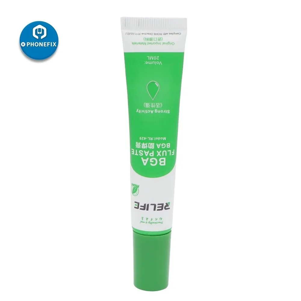 RELIFE RL-429 Hose Type Mobile Phone Maintenance Flux BGA Solder Paste Flux Original Strong Activity Imported Raw Material