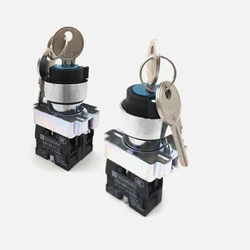 XB2-BG21/BG25/BG41/BG45/BG61/BG65/BG33/BG53/BG73/BJ33 2/3Position Latching/Self Locking/Reset selector push button switch key