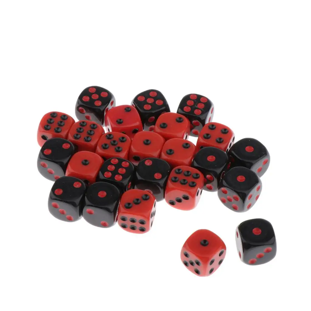 24Pcs Dice Set Colored Dice 6-sided Dice Dungeons For Dungeons And Dragons Game