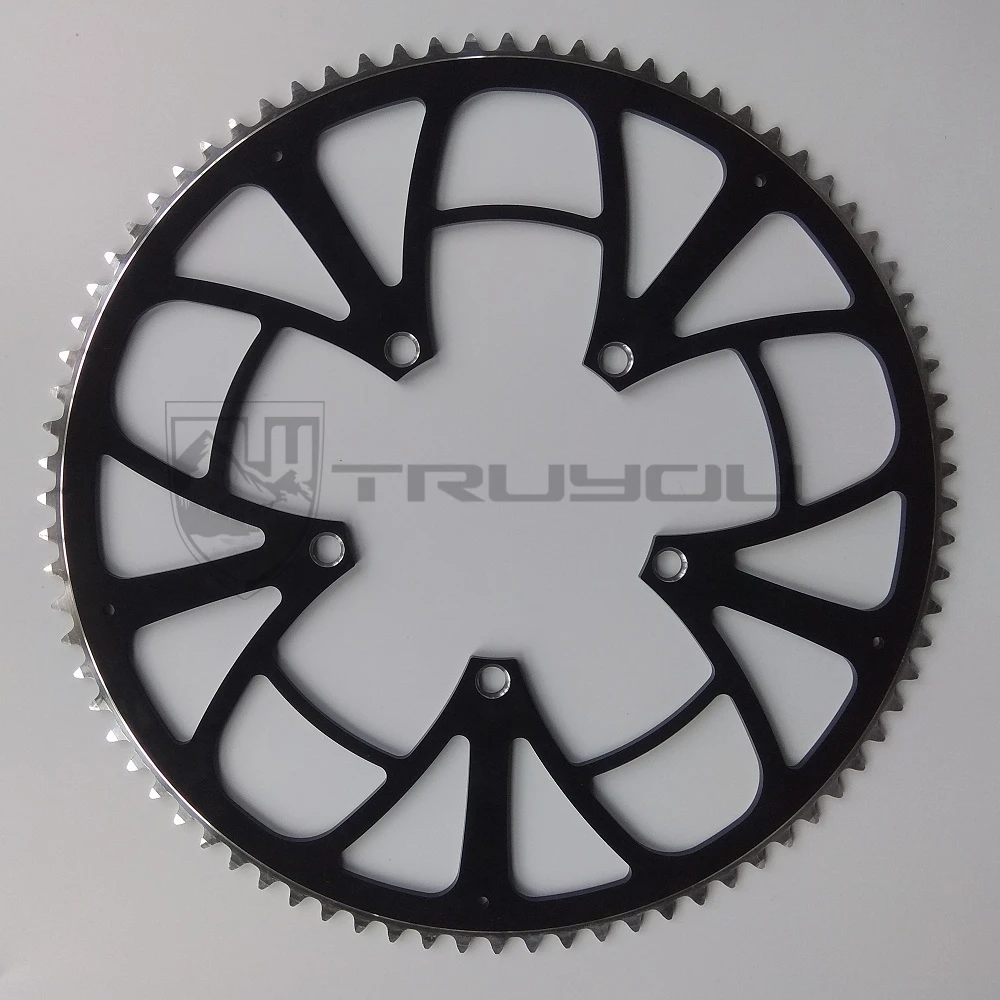 TRUYOU BMX Chainring Folding Bikes Parts 130 BCD 68T 70T 75T 80T 85T 90T 120T Aluminum Alloy CNC Bicycle Chainwheel