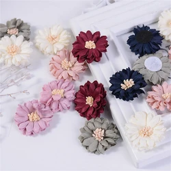 10pcs 4cm Chrysanthemum Flowers Head Artificial Silk Flower For Home Wedding Decoration DIY Hairpin Corsage Craft Accessories