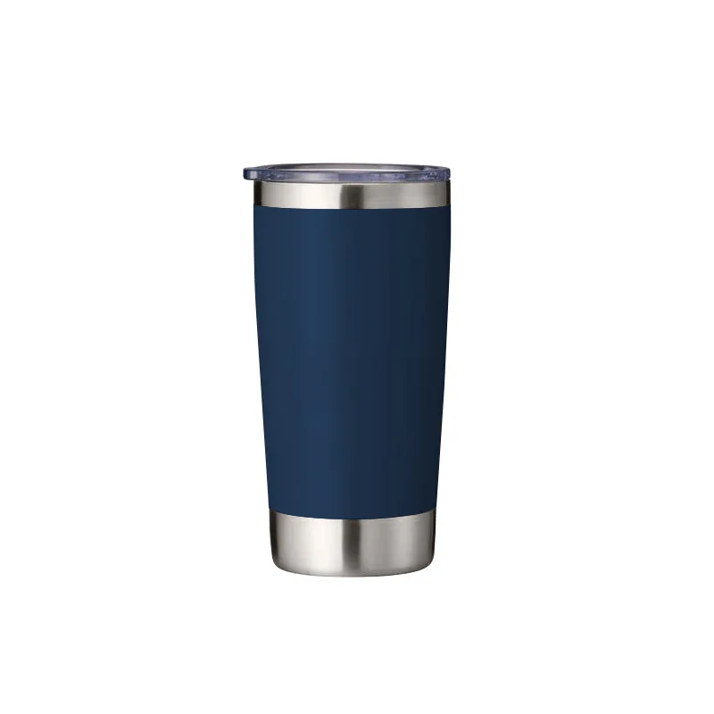 Custom powder coated Double Wall Travel Tumbler Insulated Coffee Mug 20 oz Stainless Steel Vacuum Insulated Tumbler