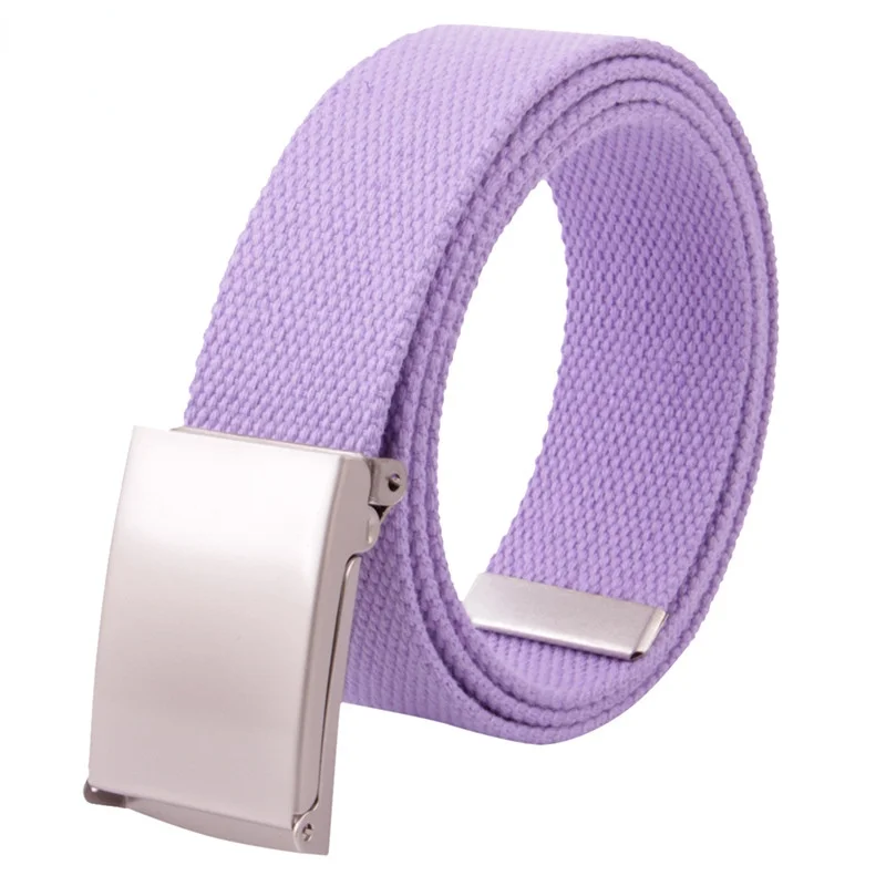 Nieuwe Candy Kleur Flip Gesp Canvas Riem Vrouwen Outdoor Trend Overalls Riem Mannen Riem Designer Riemen Vrouwen Hoge Kwaliteit