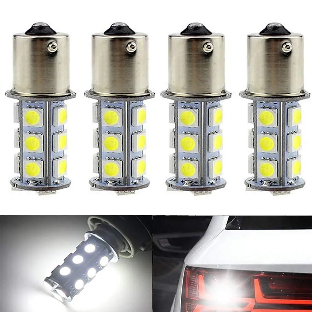 1156 BA15S LED Bulbs 18-SMD Replacement Lamps For 12V RV Interior Ceiling Dome /Travel Trailer/Camper/Boat Yard Light