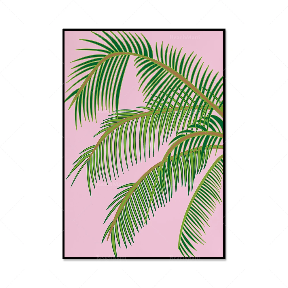 Green Plant Monstera Aloe Palm Leaf Wall Art Canvas Painting Tropical Living Room Nordic Posters and Prints Wall Pictures