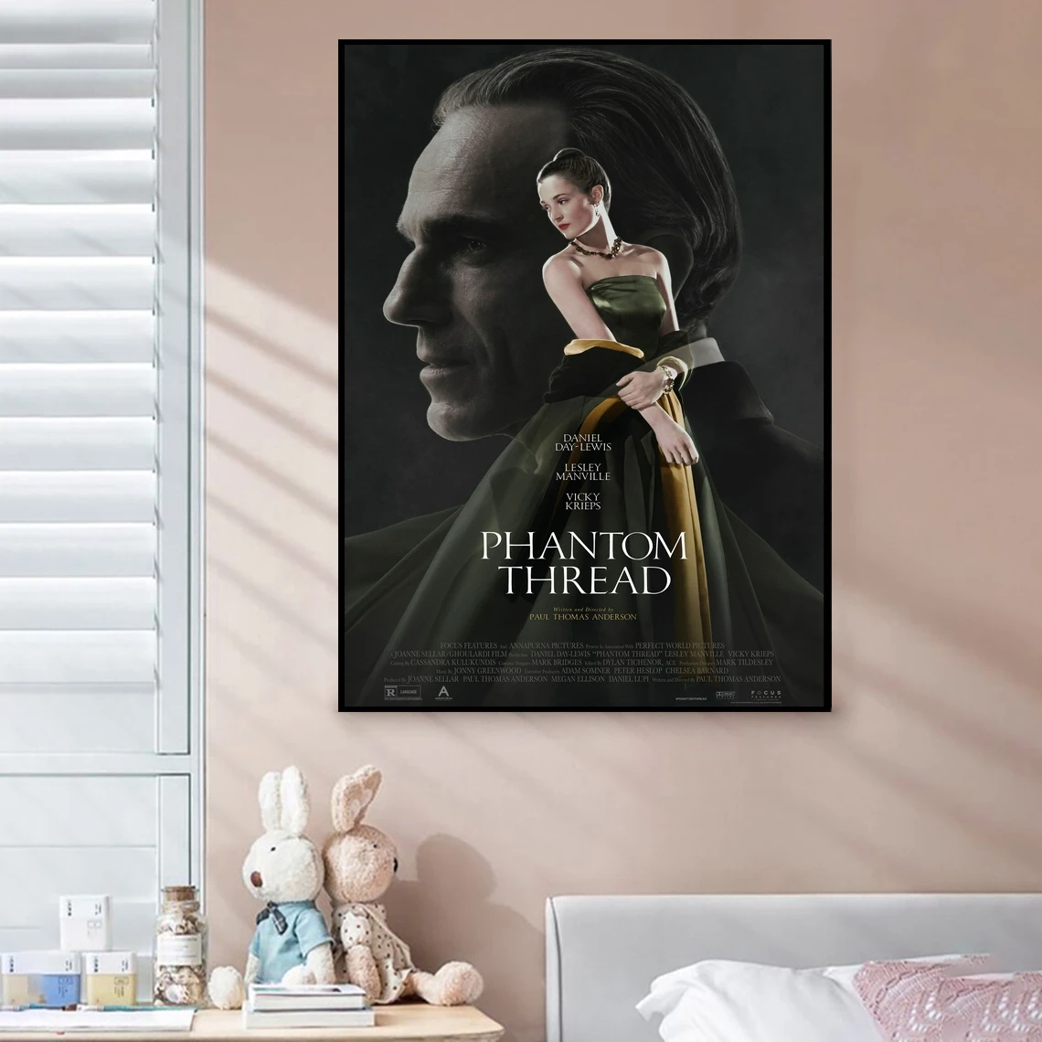 Phantom Thread Movie Cover Poster Art Print Canvas Painting Wall Pictures Living Room Home Decor (No Frame)
