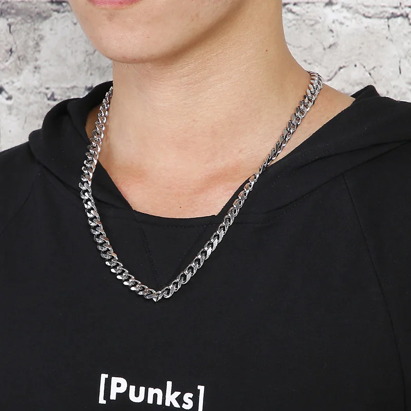 Kalen O-förmigen Kette Link Großhandel Einfache Retro Stil männer Edelstahl Zarte Halskette Schmuck – Detail 21