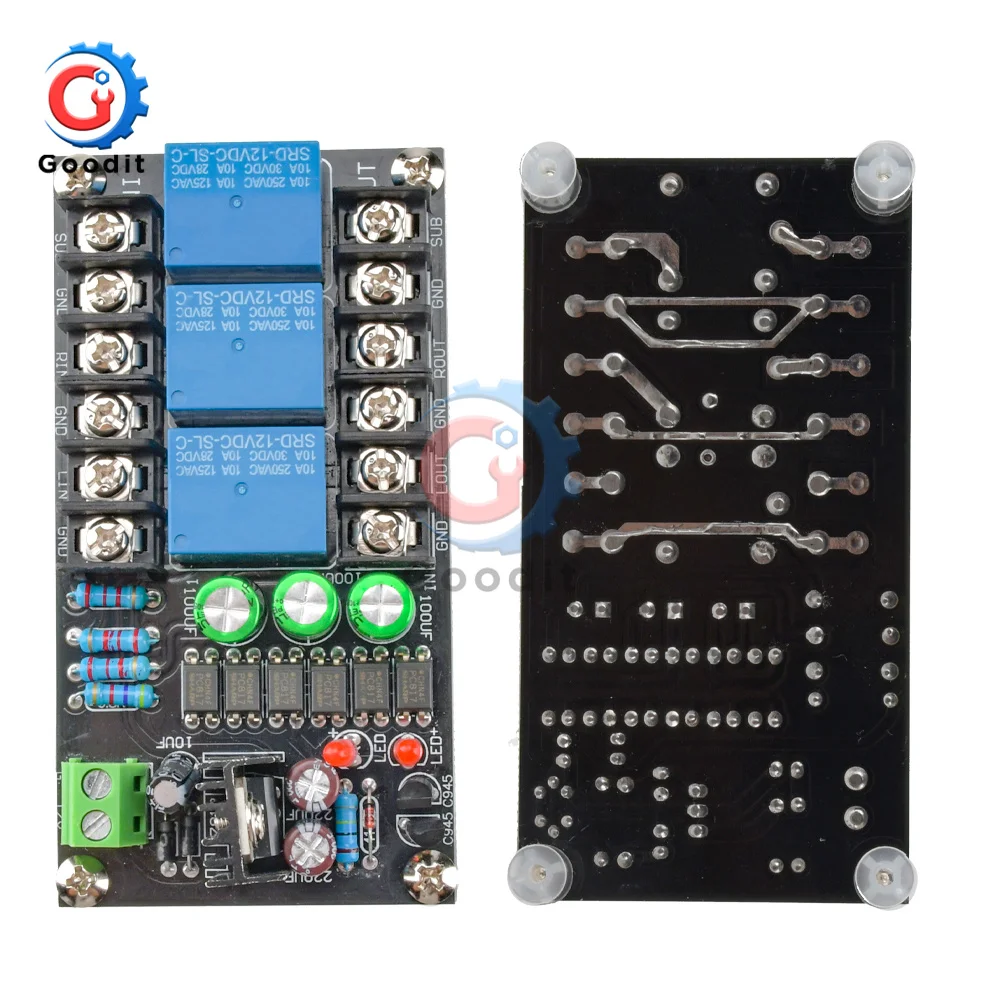 Classe D 2.1 amplificatore di potenza digitale scheda di protezione dell\'altoparlante ritardo dell\'altoparlante amplificatore di potenza a tre