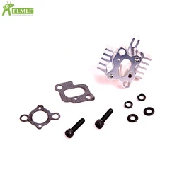 Kit de colector de admisión de palanquilla CNC de aleación para motor de 23-30,5 cc Zenoah Cy Fit 1/5 HPI ROFUN BAHA ROVAN KM BAJA 5T 5B 5SC Losi 5ive T