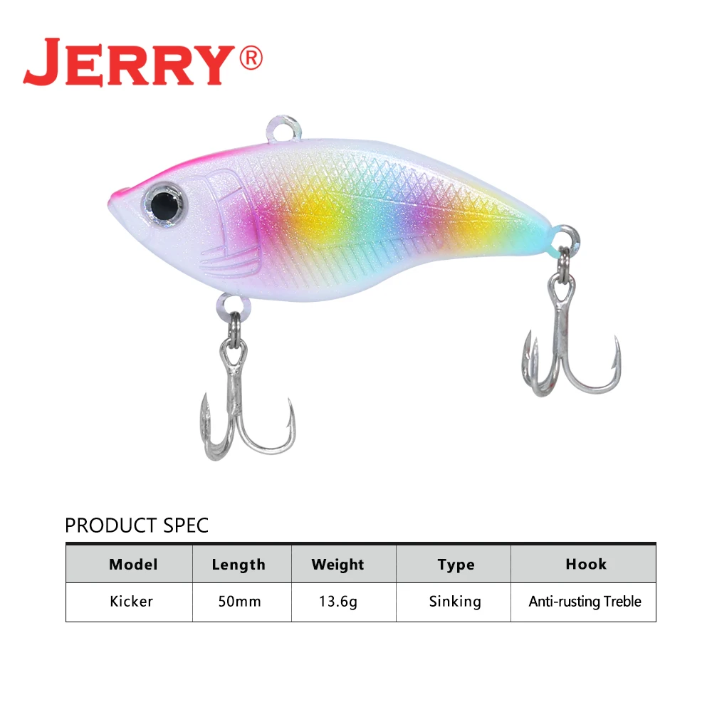 Jerry Kicker Crankbait Lipless – Señuelo hundido para lubina - imagen 5