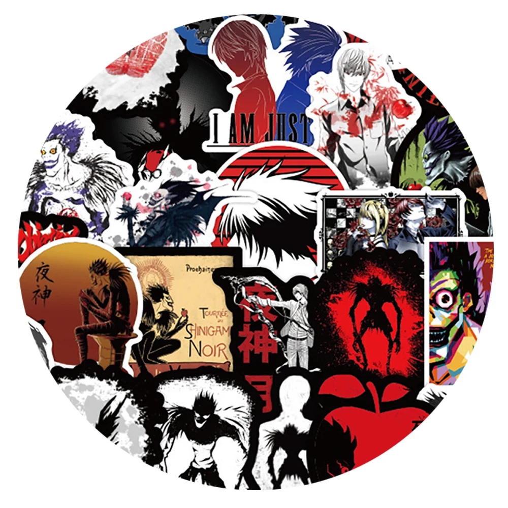 10/30/50PCS Anime Death Note Graffiti Stickers DIY Motorcycle Luggage Skateboard Cool Sticker Decals Classic Toy Gift for Kid