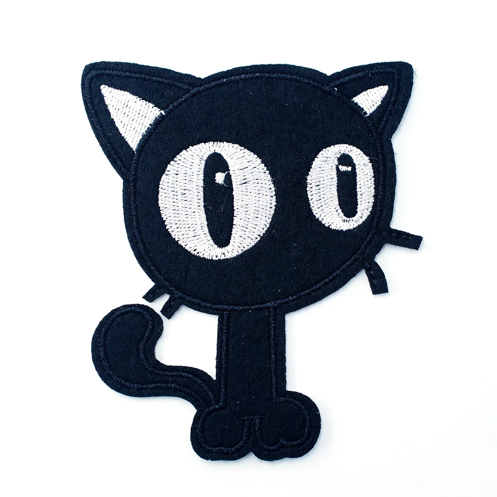 

Black Cat (Size:7.7x9.6cm) DIY Cloth Badges Mend Decorate Patch Jeans Bag Clothes Apparel Sewing Decoration Applique Patches