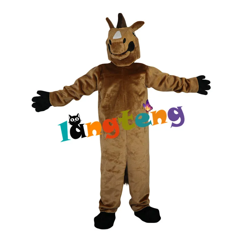 

858 Brown Horse Mascot Costume Character Outfits Animal Cartoon Fancy Dress