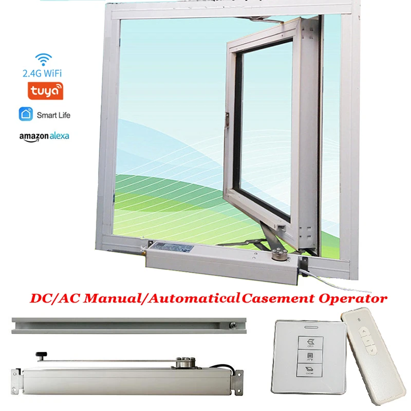 TUya Smart App Remote control Swing Window Motor Casement Hinge Window Regulator Smart life