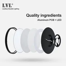 Black LED Ceiling Light 12W-32W #4