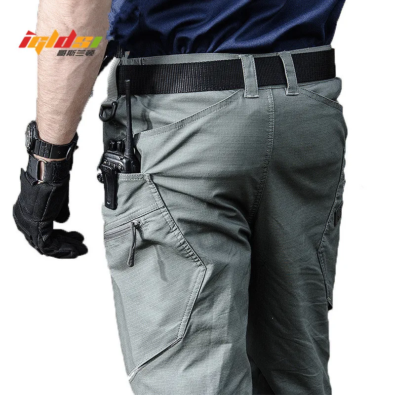 

Military Army Cargo Pants Men's Urban Tactical Combat Long Trousers Multi Pockets Unique Casual Pants Ripstop Fabric S-2XL