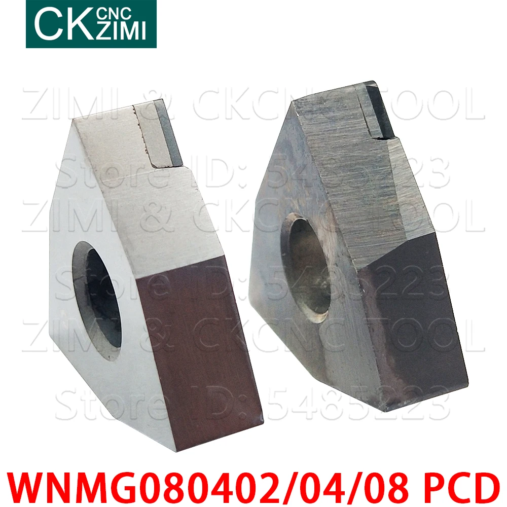 WNMG WNMG080402 PCD WNMG080404 PCD WNMG080408 PCD вставки алмазные поворотные лезвия CNC внутренние поворотные инструменты для меди алюминия