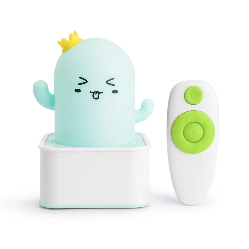 LED Night Light Planet Cactus Table Lamp Silicone Cartoon Soft Remote Control USB Charging Atmosphere LED Beside Moon Lamp