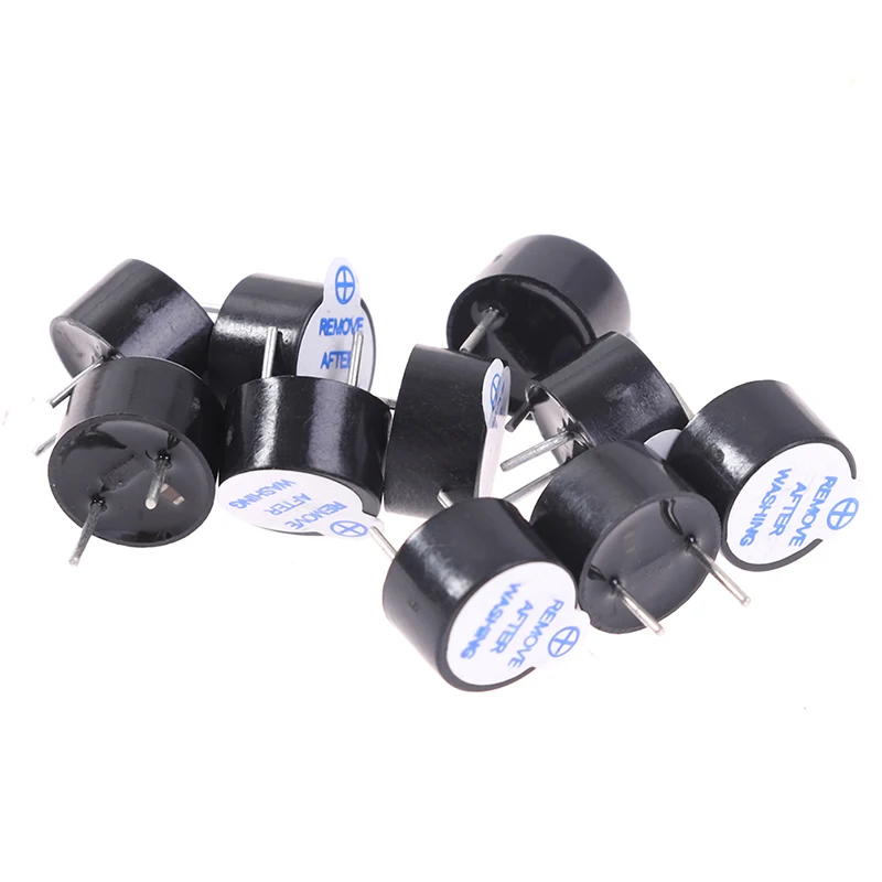 

10pcs Small integrated Active Buzzer Magnetic Long Continous Beep TMB09A Label 3V 5V 12V DC long Sound 9*5.5MM