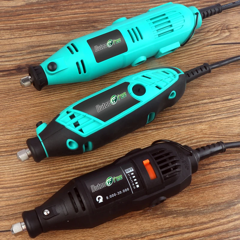 110V/220V 130W Power Tools Electric Mini Drill Adjustable Speed Grinder Engraver Polisher With Rotary Tools Set For DIY Dremel