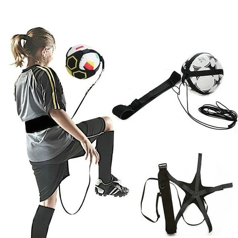 Soccer Ball Juggle Bags Children Auxiliary Circling Belt Kids Football Training Equipment Kick Solo Soccer Trainer Football Kick