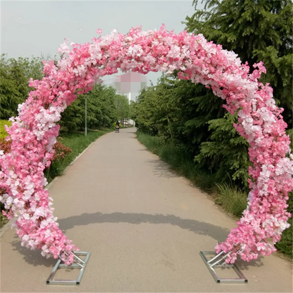 

Wedding backdrop decor cherry blossom arch artificial flower stand window party birthday artificial flower cherry shelf frame