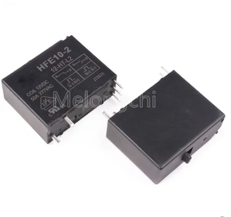 2Pcs HFE10-2-12-HT-L2 Dubbele Spoel Met Handmatige Schakelaar 50A Groep Open High Power Magnetische Holding Relais
