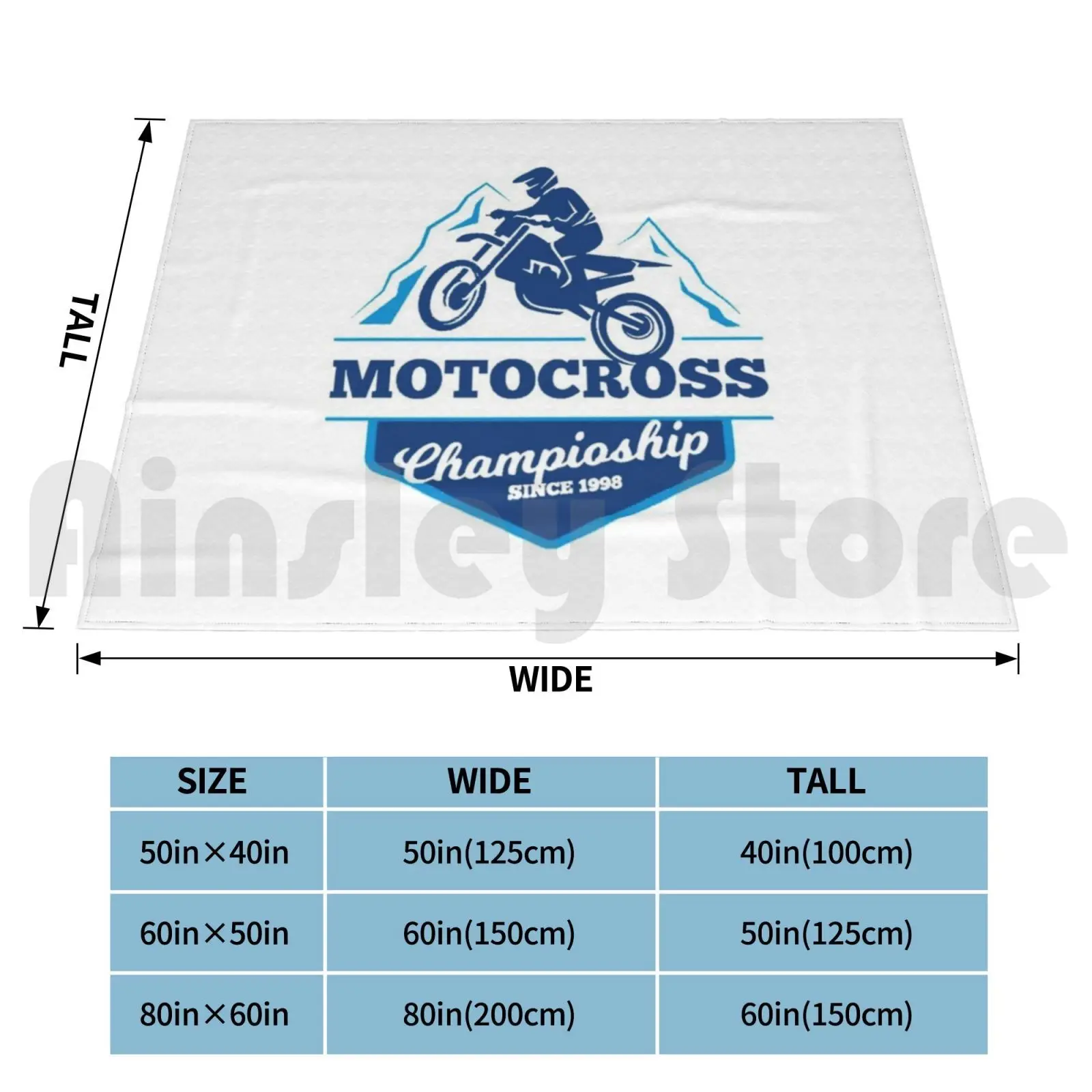 Motocross Champioship Forests Games Wheels Racing Club , Motorcycle , 21 Blanket Fashion Custom Tribal Gear