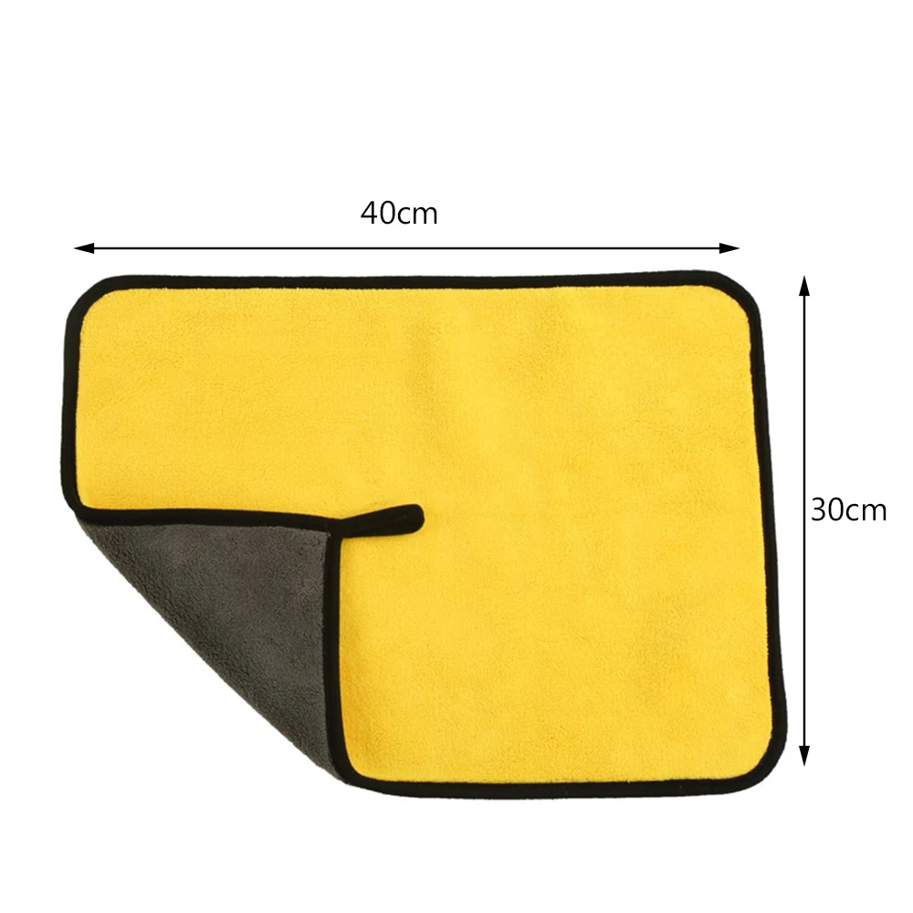 Toalhas absorventes eficientes do detalhe do cuidado do automóvel da lavagem da limpeza do carro de microfiber dos panos de limpeza do automóvel de 3 pces 30*40cm