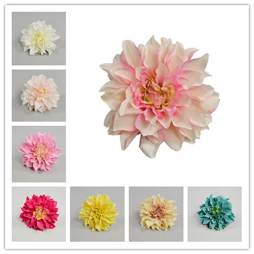 

5pcs 16cm big artificial silk dahlia flower head for wedding home party decoration DIY flower wall gift box scrapbooking process